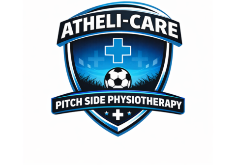 atheli care pitch side physiotherapy logo design