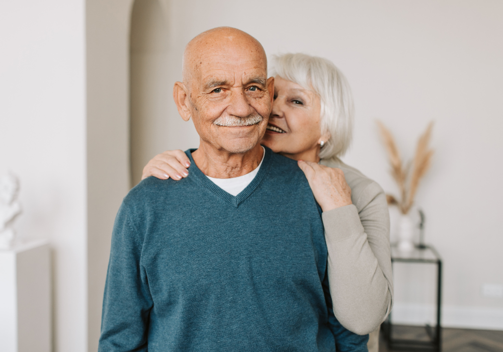 Older couple at home